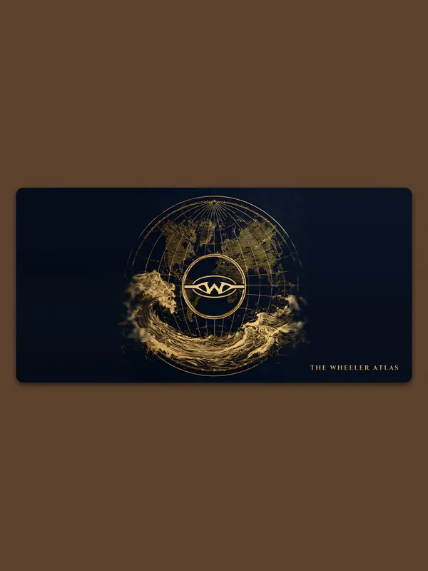 Globe & Wave Desk Mat