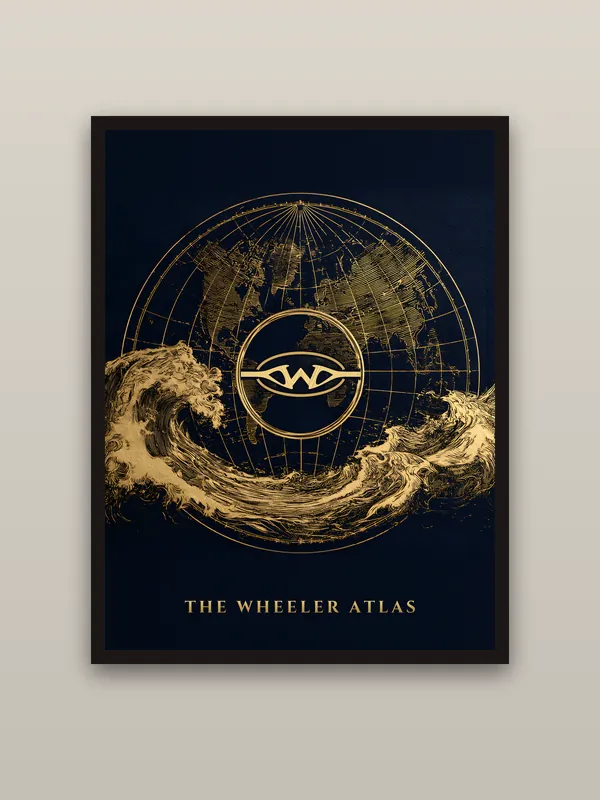 Globe & Wave Poster