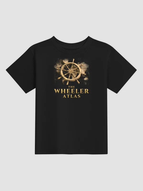 Toddler Heritage Wheel Tee, black